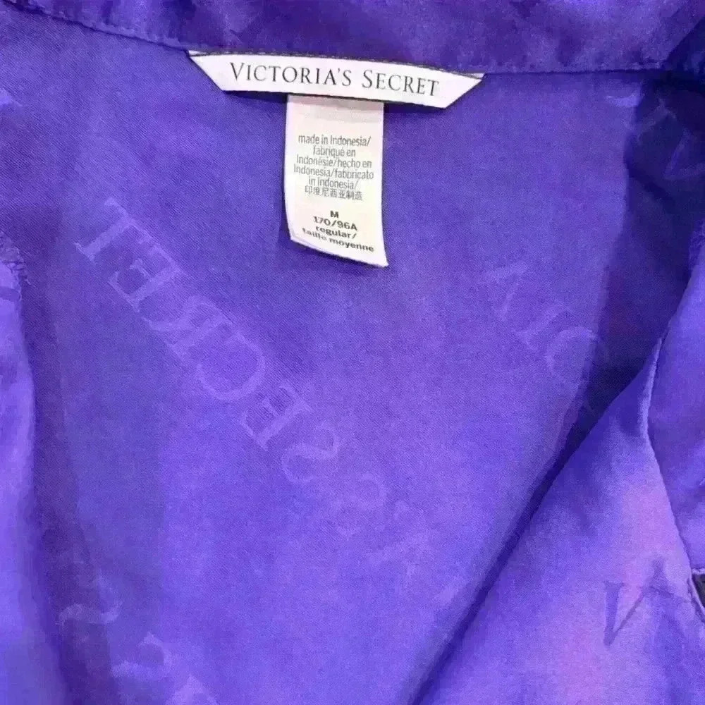 Victorias Secret Purple 2 Piece PJ Set Size Medium - Picture 7 of 16